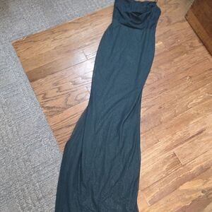 Windsor Dark Teal Spaghetti-Strap Prom Dress